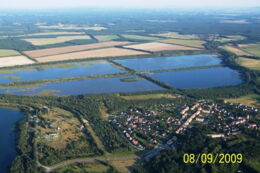 Luftbild der Ratzener Teiche