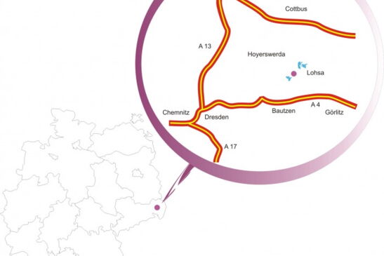 Bild vom Lageplan der Gemeinde Lohsa