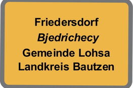 Bild vom Schild OT Friedersdorf
