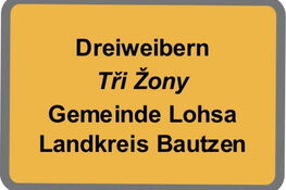 Bild vom Schild OT Dreiweibern
