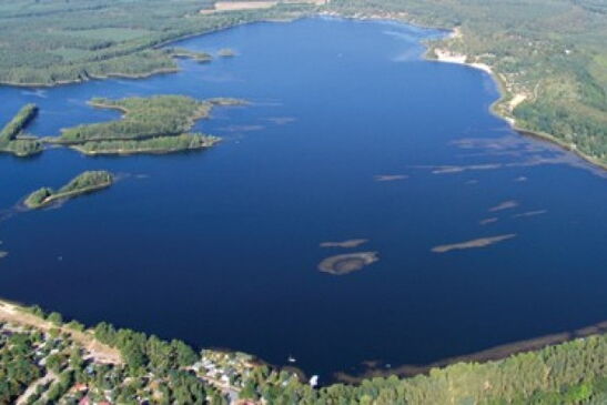 Luftbild vom Knappensee