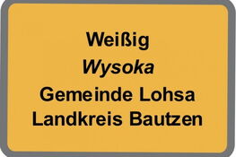 Bild vom Schild OT Weißig