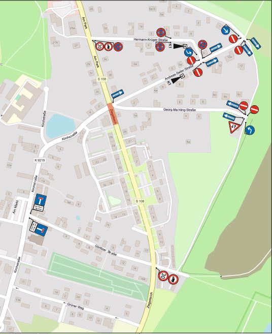 Verkehrseinschränkungen - Einheitsgemeinde Lohsa